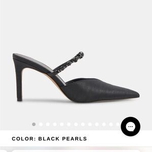 NWT Dolce Vida Kinika Sandal “black pearls”